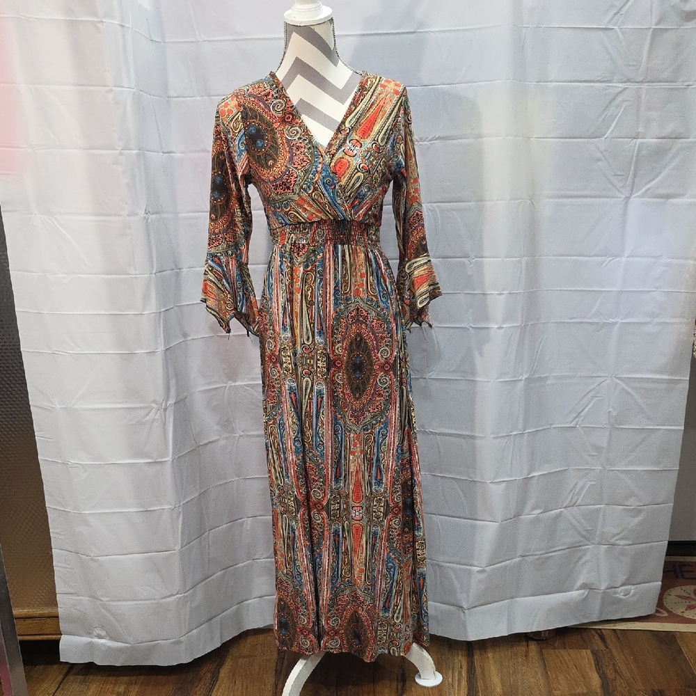 Bohemian Multicolor Maxi Dress